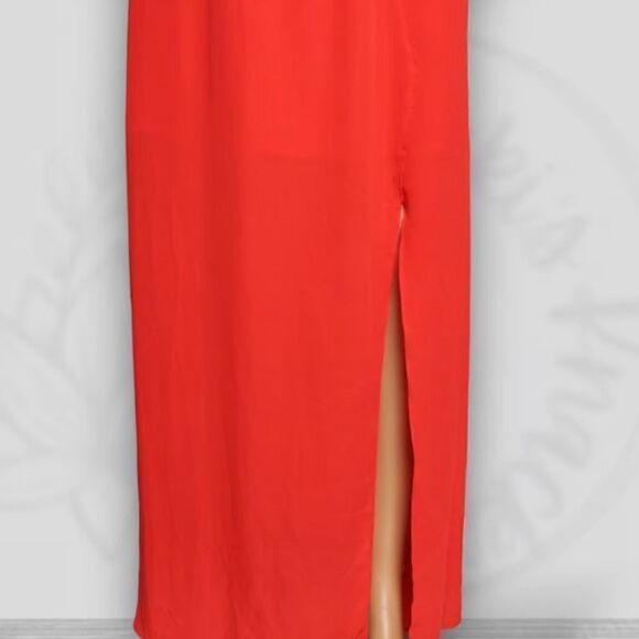 🦋Mossimo Coral sundress sleeveless Maxi dress. With side slit size M NWT - Picture 13 of 13